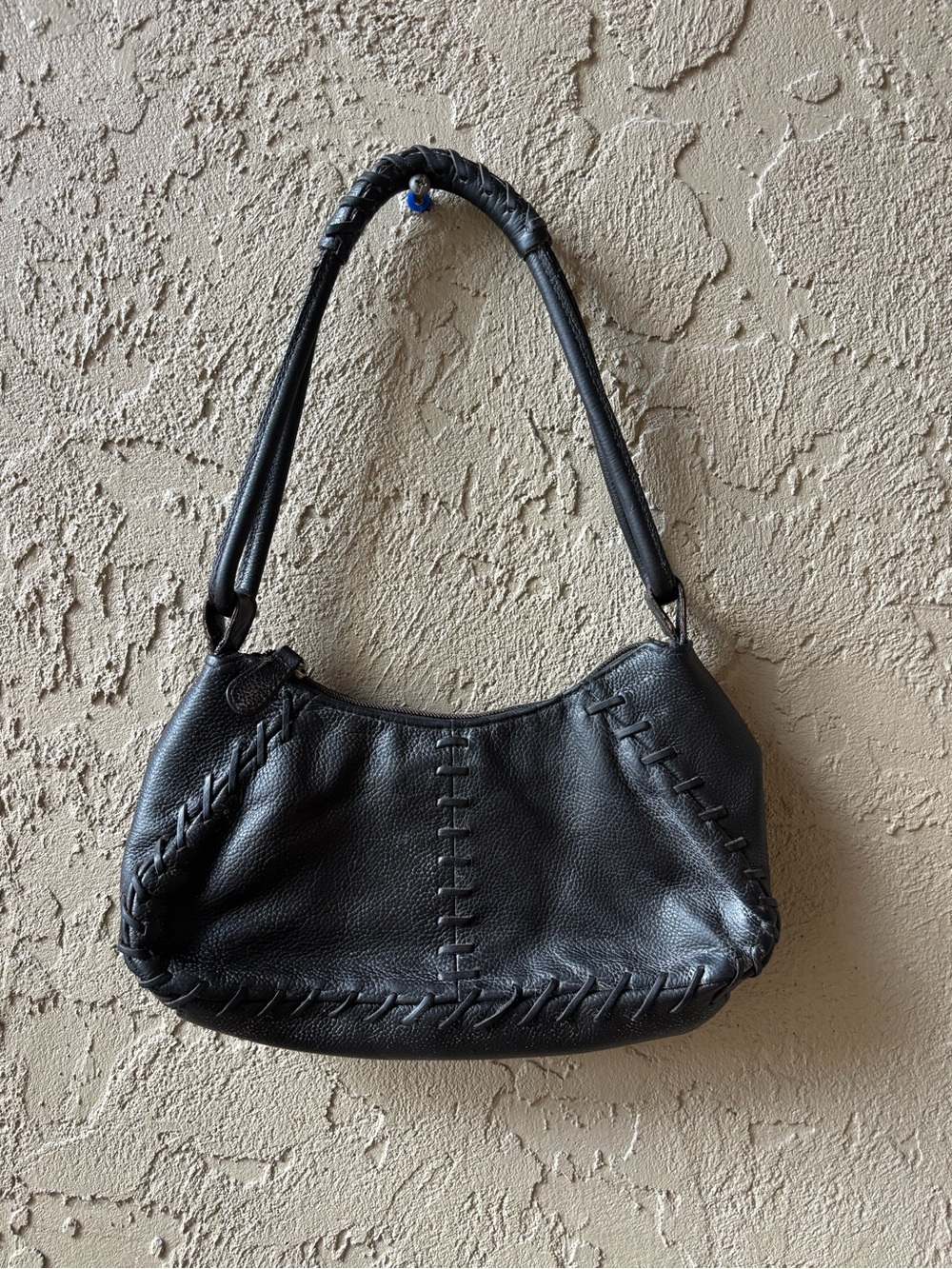Apostrophe Black Leather Shoulder Bag - Classic Women’s Hobo